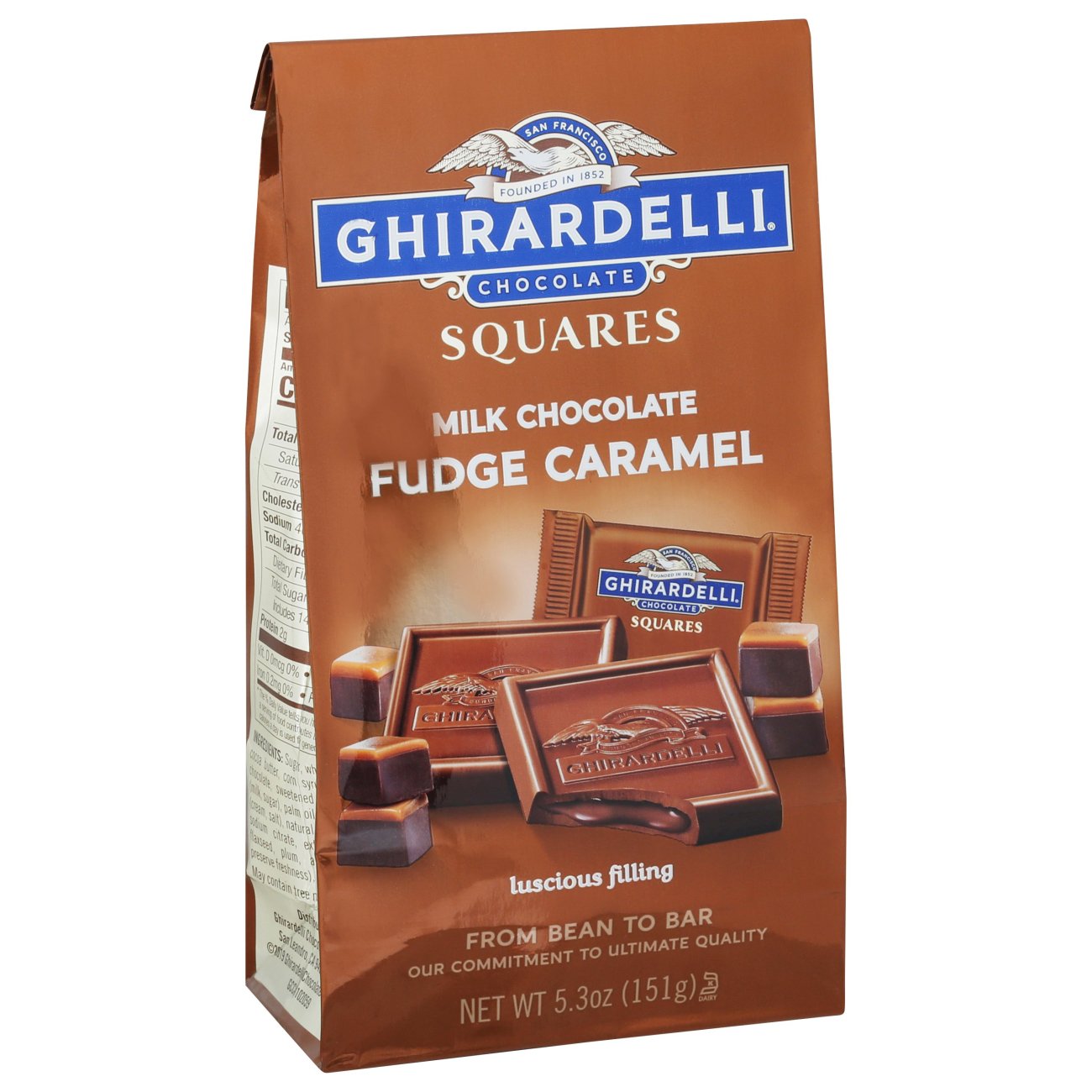 Ghirardelli Milk Chocolate Fudge Caramel Filled - Shop Candy at H-E-B