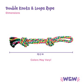Woof & Whiskers Double Knots & Loops Rope Dog Toy