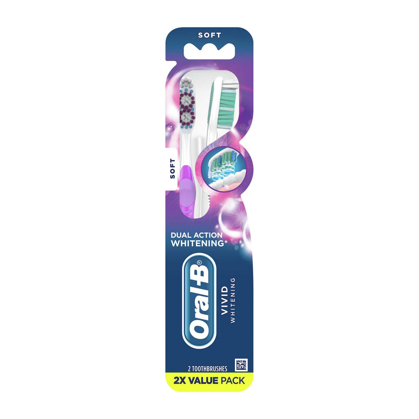 Oral-B Vivid Whiteing Soft Toothbrushes; image 1 of 10