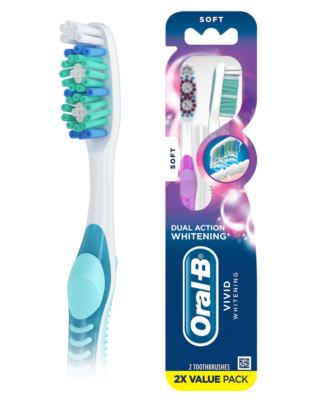 Oral-B Vivid Whiteing Soft Toothbrushes; image 2 of 10