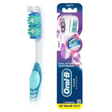 Oral-B Vivid Whiteing Soft Toothbrushes, 2 ct