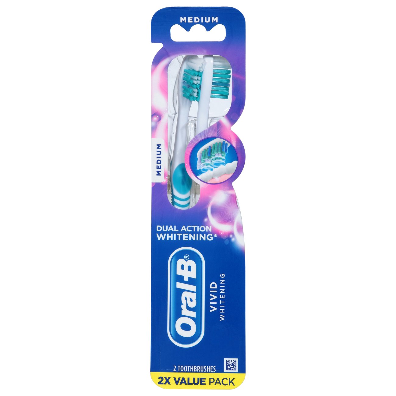 OralB 3D White Vivid Toothbrush Medium Shop Toothbrushes at HEB
