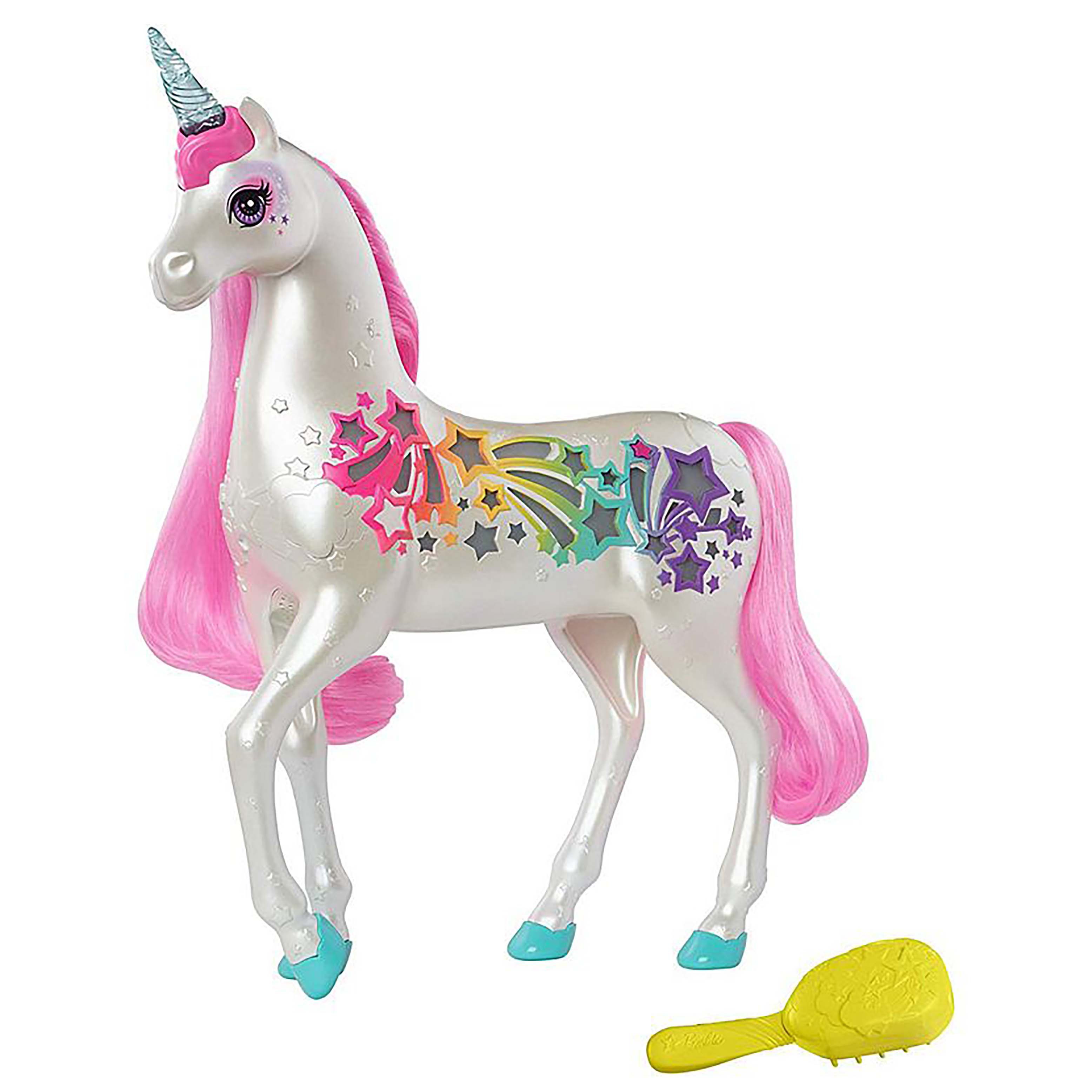 barbie brush and sparkle unicorn