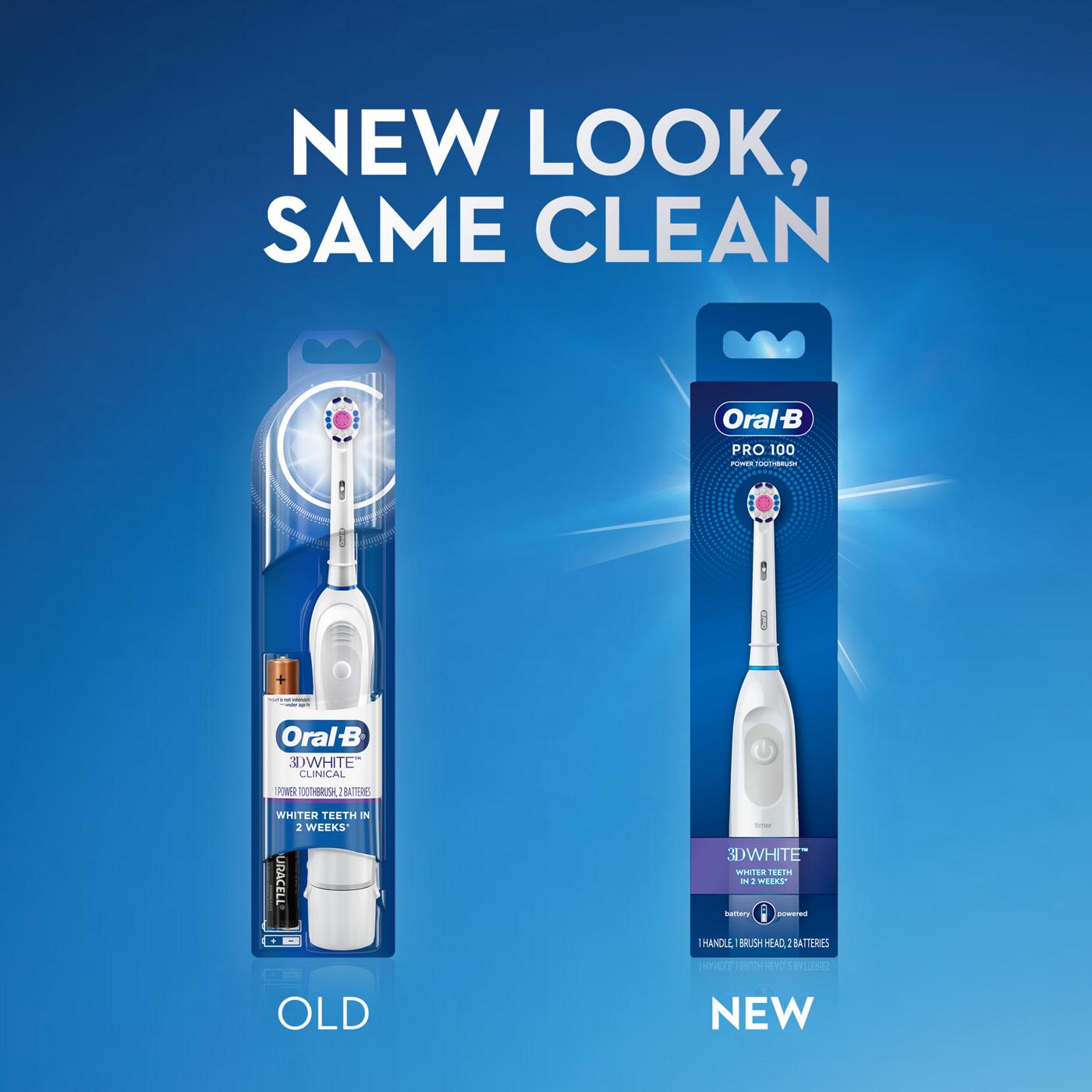 Oral-B 3D White Brilliance Whitening Battery Toothbrush; image 4 of 8