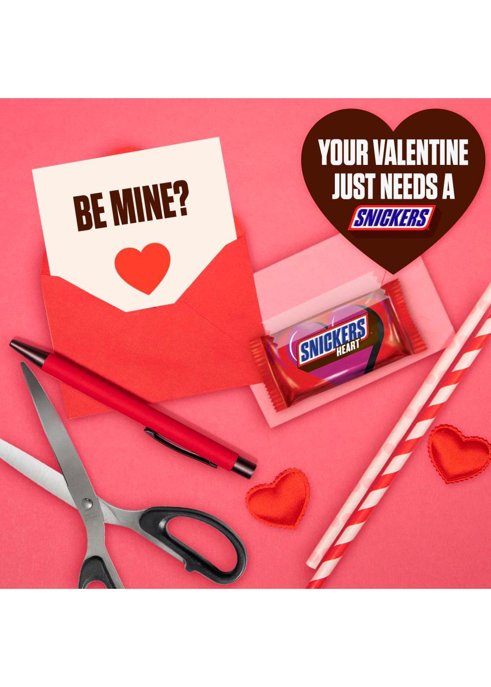 Snickers Chocolate Valentine Heart Candy Bar; image 3 of 7