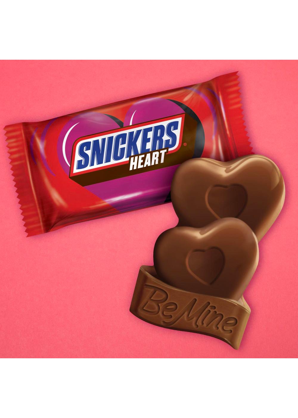 Snickers Chocolate Valentine Heart Candy Bar; image 7 of 7