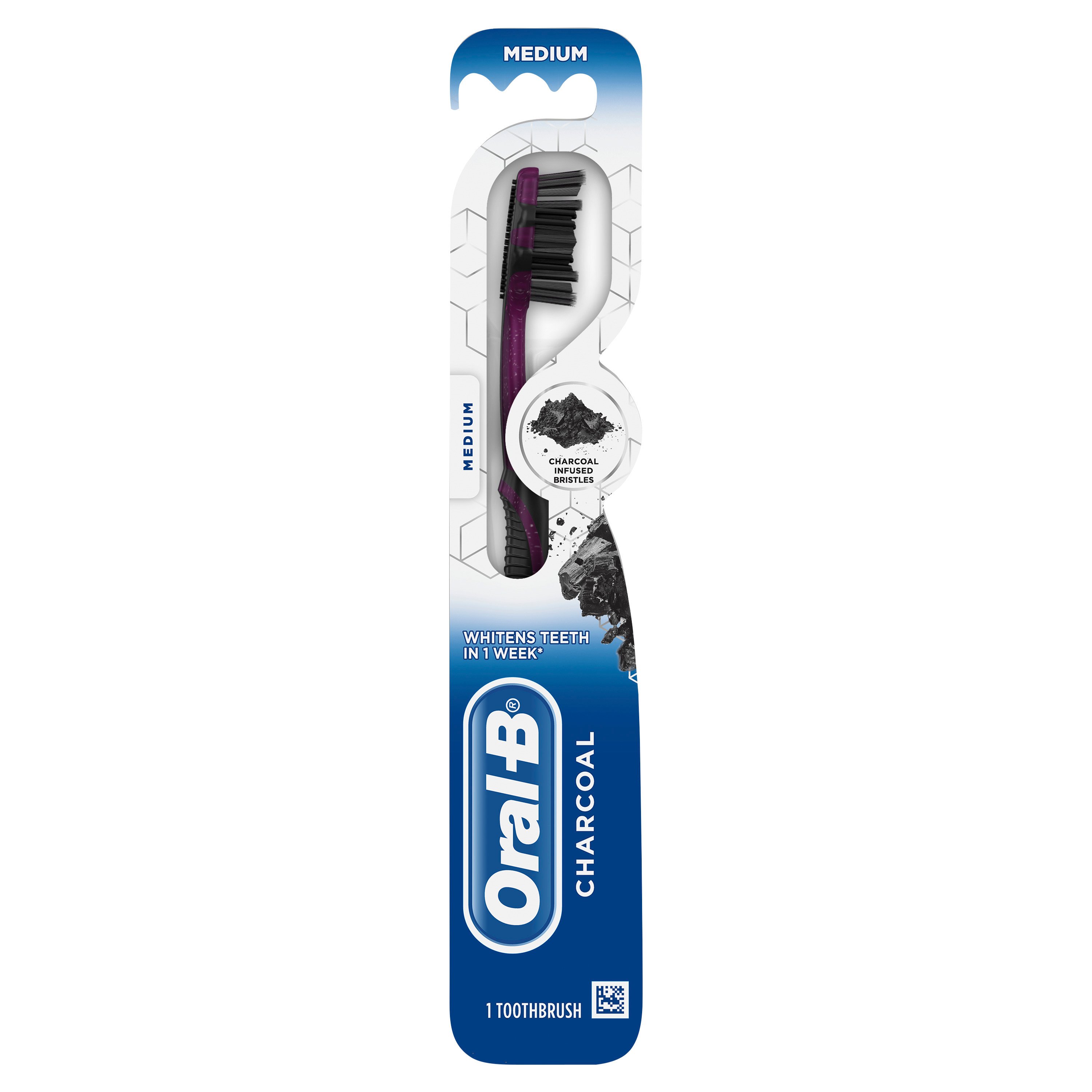 Oral-B Charcoal Toothbrush Medium - Shop Toothbrushes at H-E-B