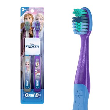 Oral-B Kid's Toothbrush featuring Disney's Frozen II, Soft Bristles for kids 3+, 2 ct