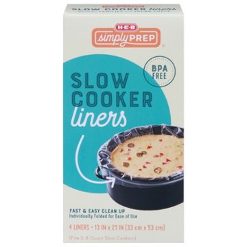 H-E-B Simply Prep Slow Cooker Liners, 4 ct
