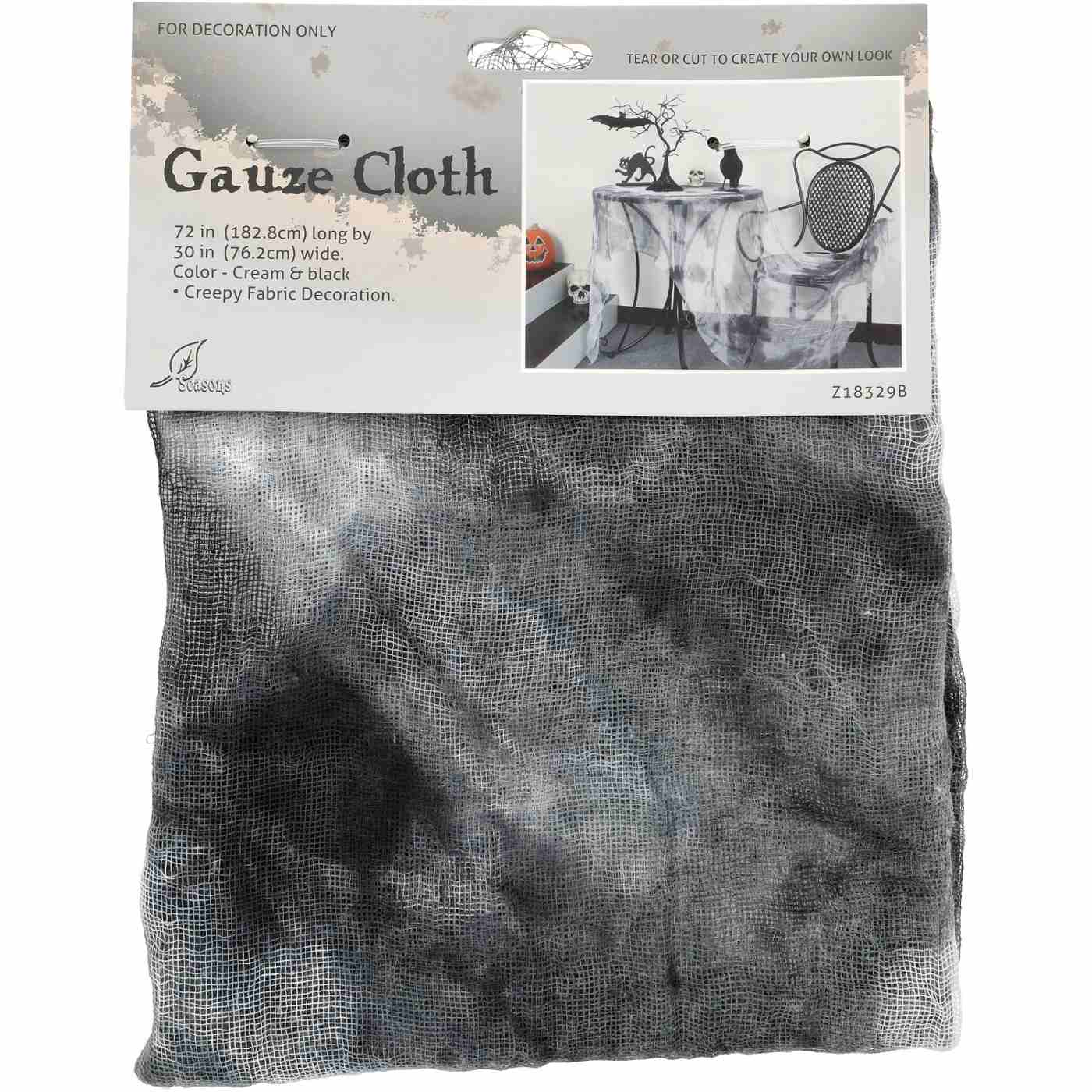 Seasons Gauze Cloth Creepy Fabric Halloween Decor Assorted Shop Seasonal decor at HEB