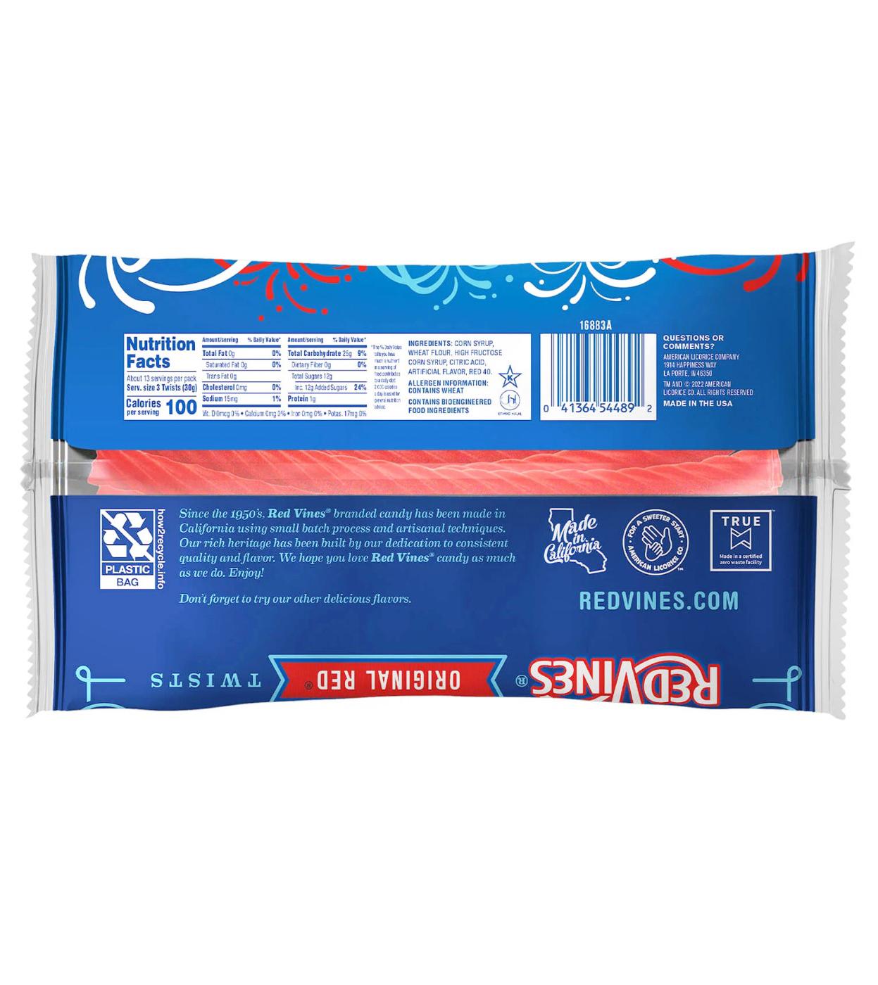 Red Vines Original Red Licorice Twists; image 2 of 2