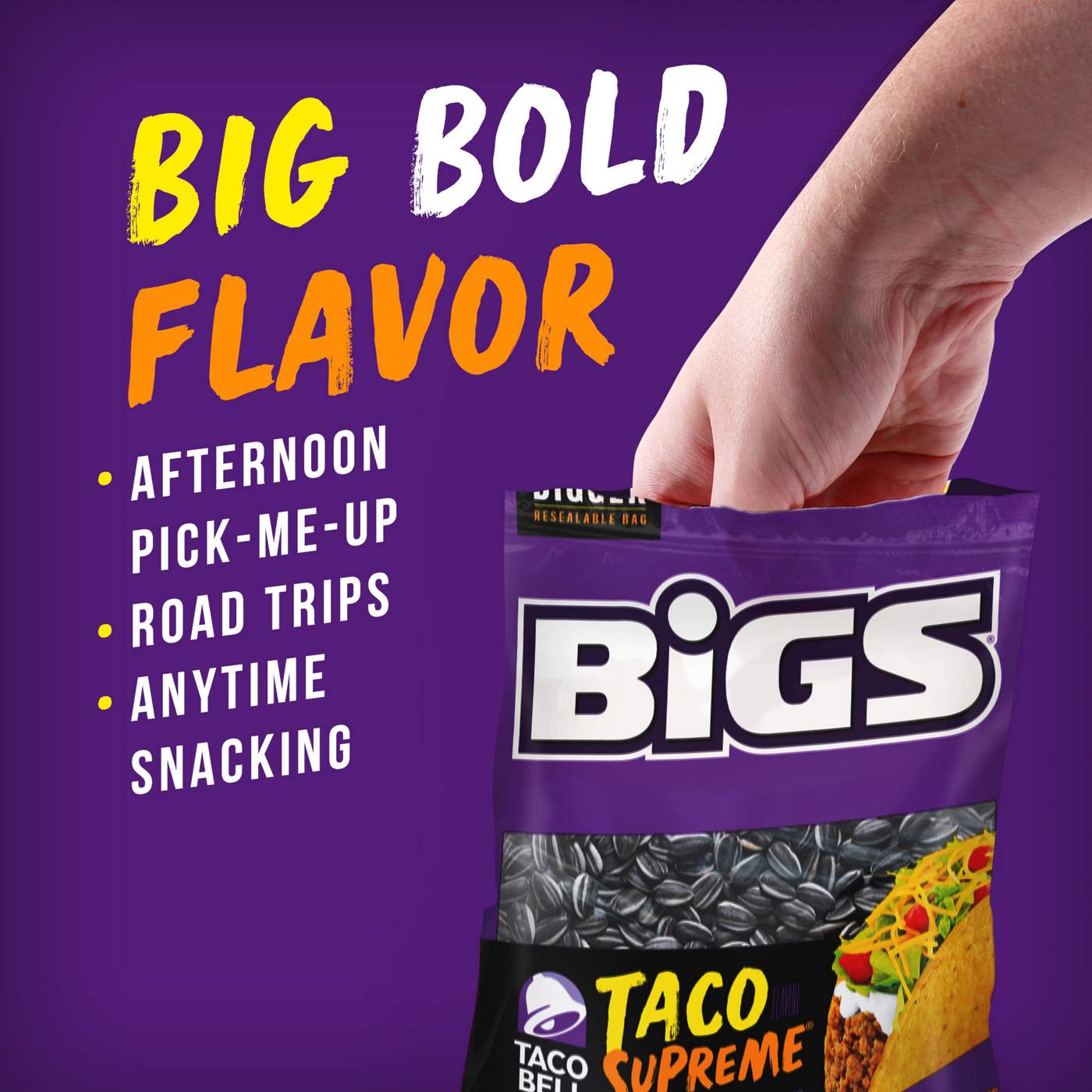 BIGS Sunflower Seeds - Taco Supreme Flavored; image 4 of 5