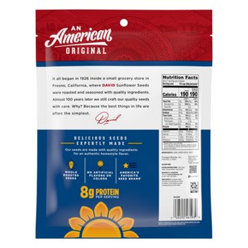 DAVID Salted Roasted Jumbo Sunflower Seeds - Original, 16 oz
