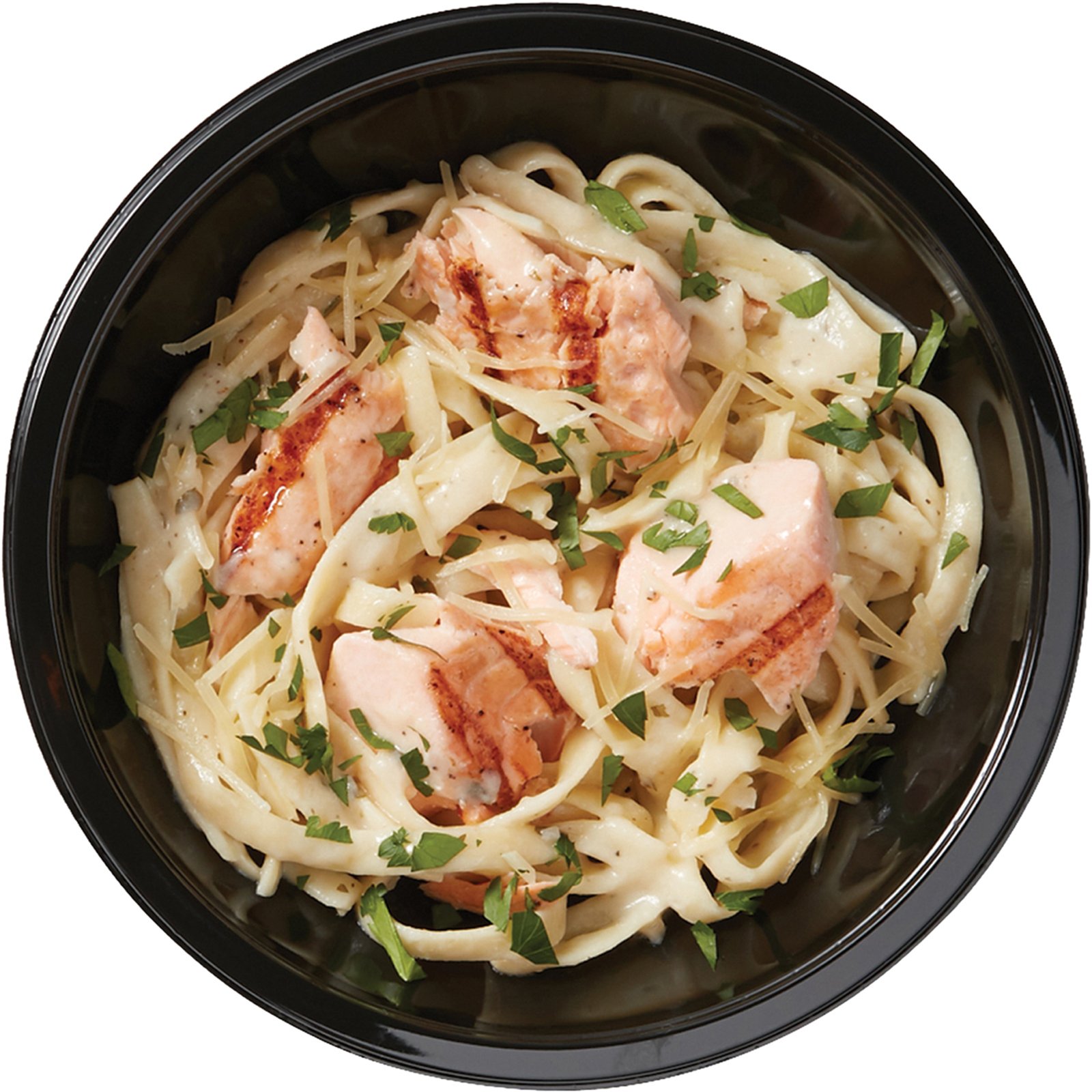 Meal Simple by H-E-B Grilled Salmon & Lemon Garlic Pasta Bowl, 12 oz