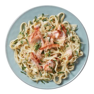 Meal Simple by H-E-B Grilled Salmon & Lemon Garlic Pasta Bowl, 12 oz