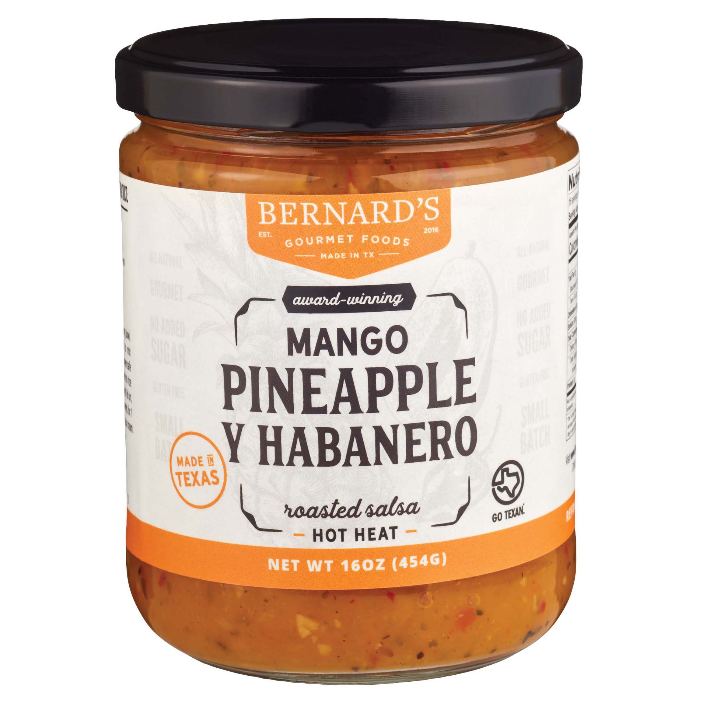 Bernard's Gourmet Foods Mango Pineapple Habanero Salsa Shop Salsa