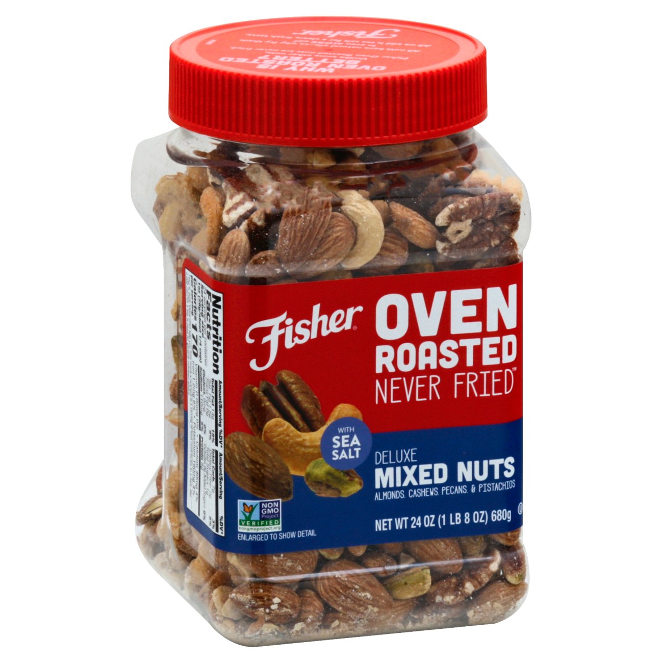 Fisher Oven Roasted Deluxe Mixed Nuts Shop Nuts & Seeds at HEB