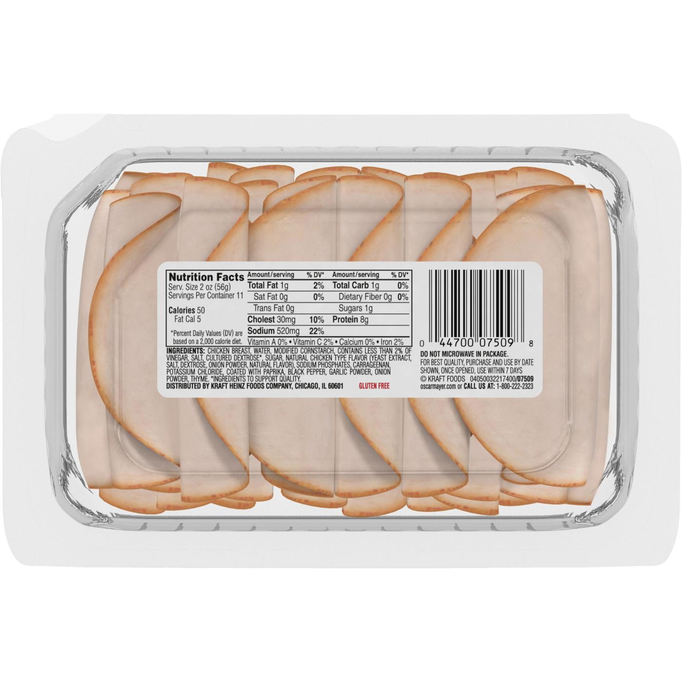 Oscar Mayer Deli Fresh Rotisserie Seasoned Sliced Chicken Breast Lunch Meat - Mega Pack; image 5 of 6