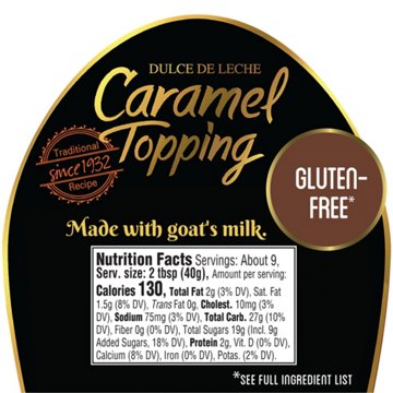 Coronado Caramel Topping Syrup, 13.05 oz