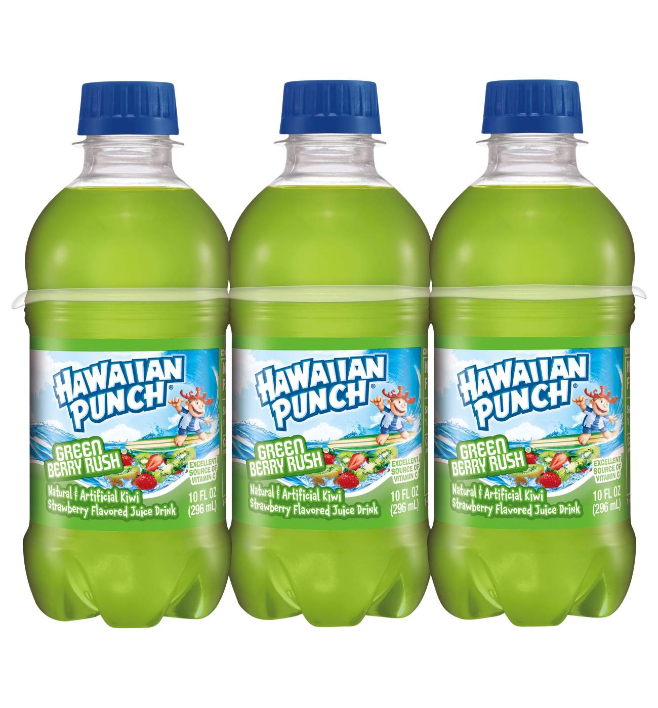 Hawaiian Punch Green Berry Rush 10 oz Bottles; image 2 of 2