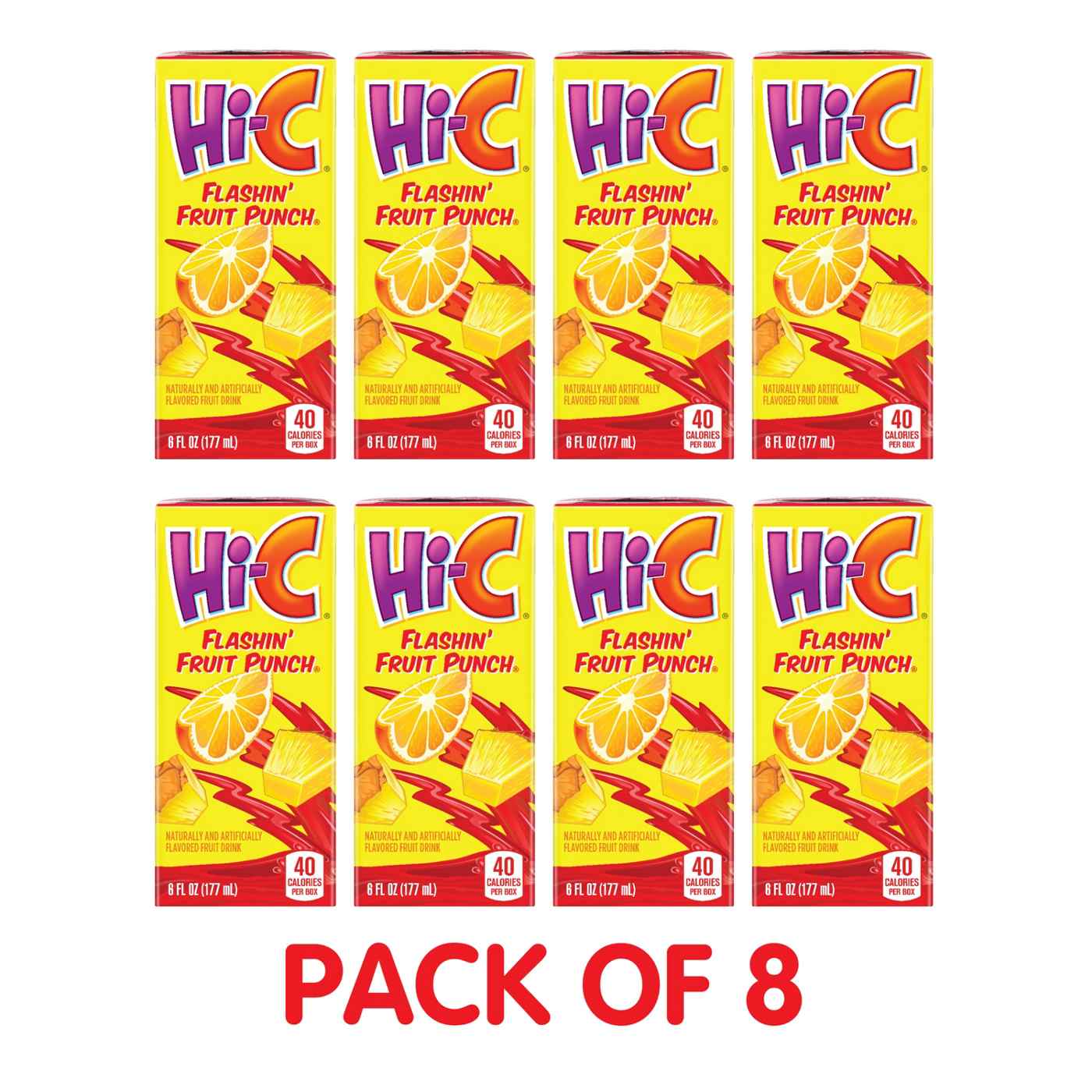 Hi-C Flashin' Fruit Punch 8 pk Juice Boxes; image 3 of 6