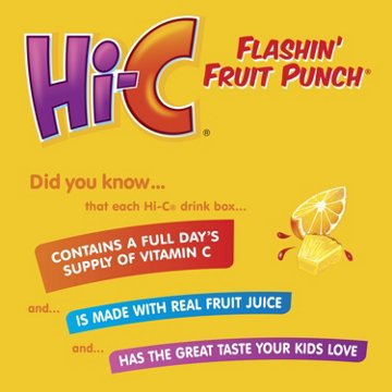 Hi-C Flashin' Fruit Punch 8 pk Juice Boxes, 6 oz
