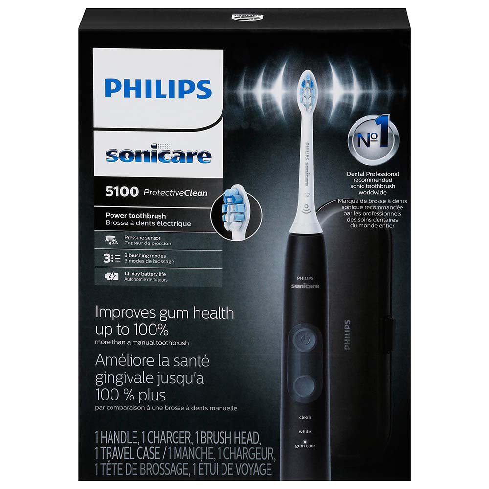 philips-sonicare-protective-clean-5100-black-shop-toothbrushes-at-h-e-b