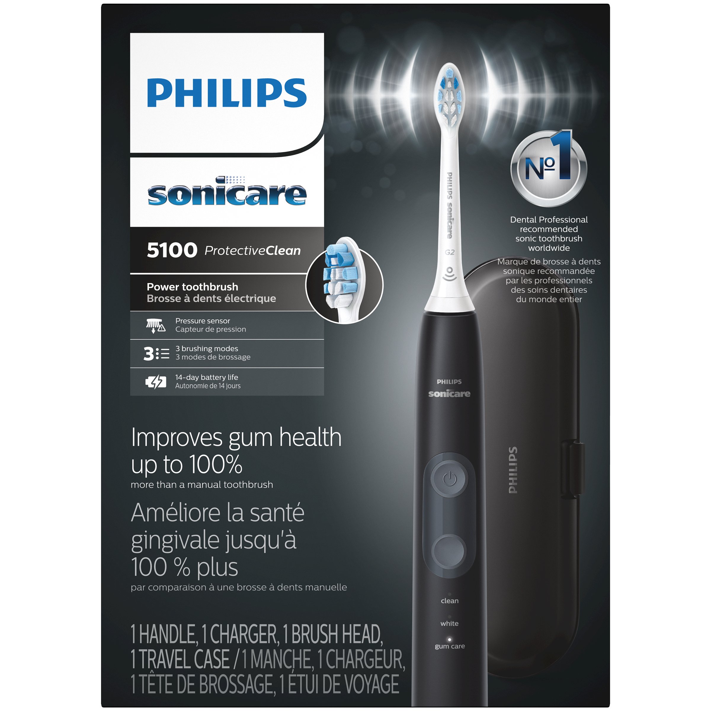 philips-sonicare-protective-clean-5100-black-shop-toothbrushes-at-h-e-b