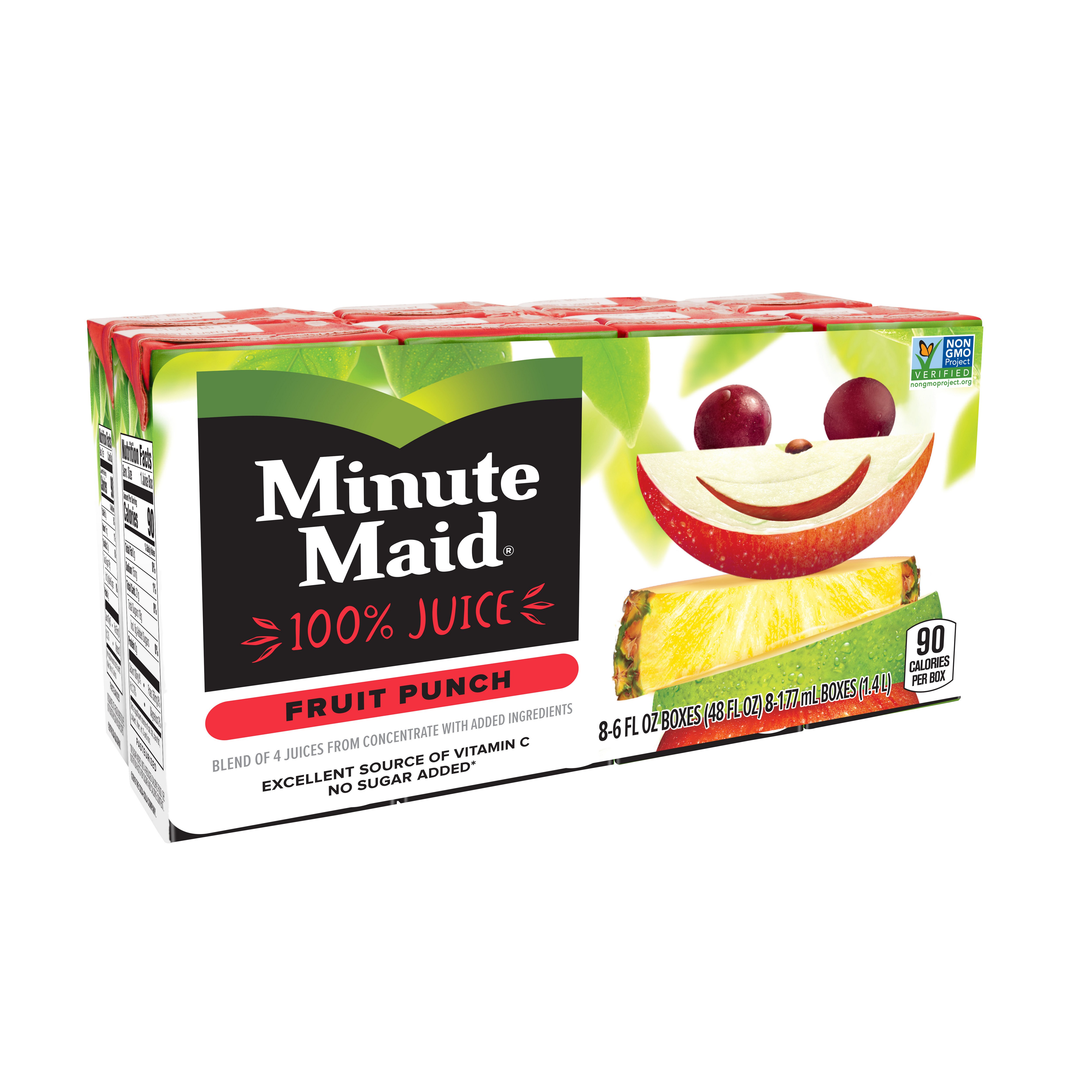 Minute Maid Fruit Punch 100 Juice 6 Oz Boxes Shop Juice At H E B