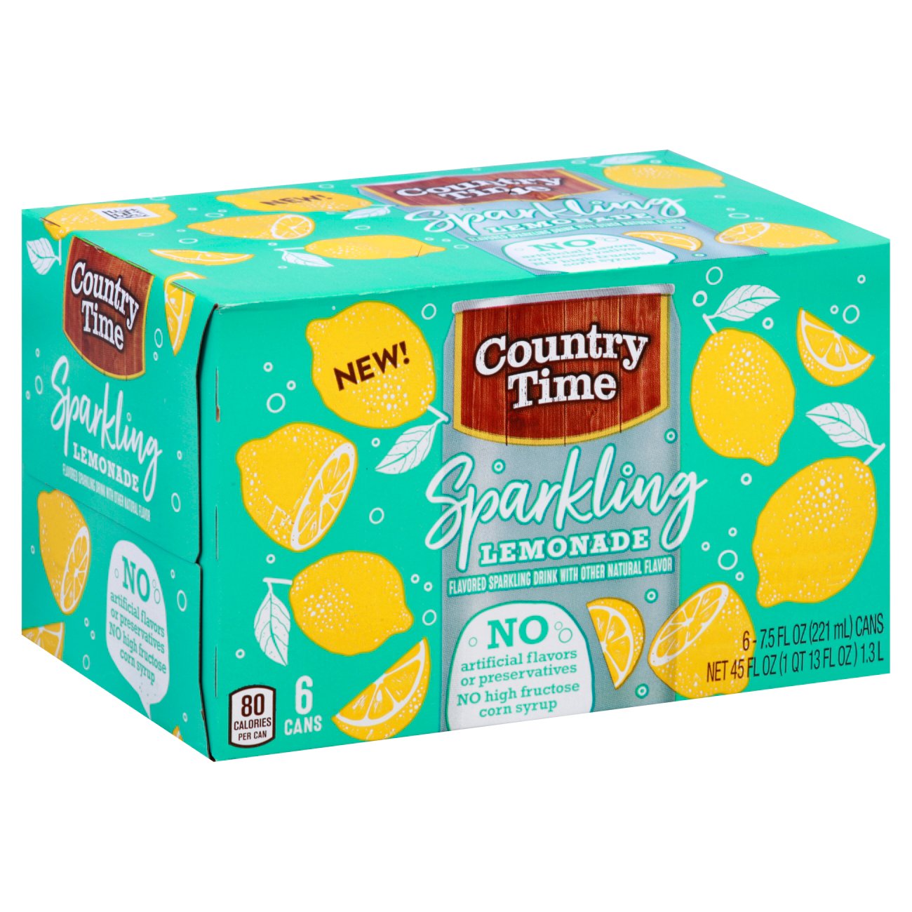 Country Time Sparkling Lemonade 7.5 oz Cans Shop Juice at HEB