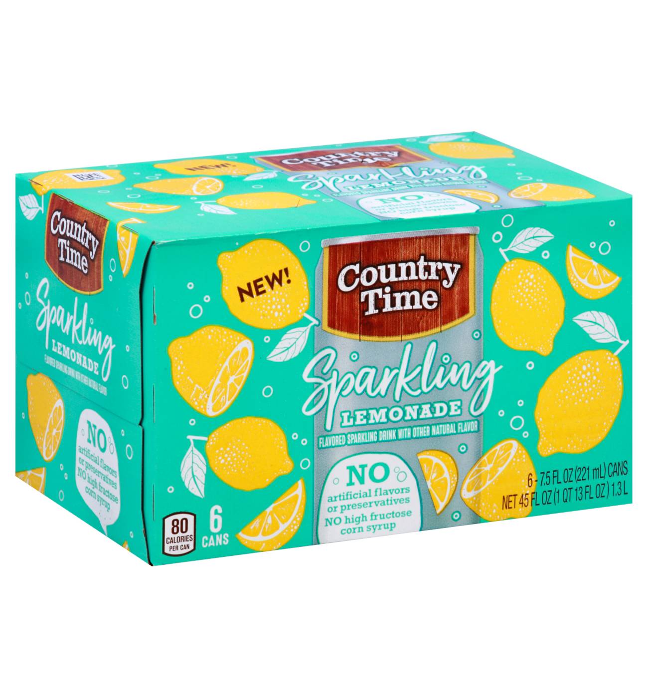 Country Time Sparkling Lemonade 7.5 oz Cans; image 1 of 2