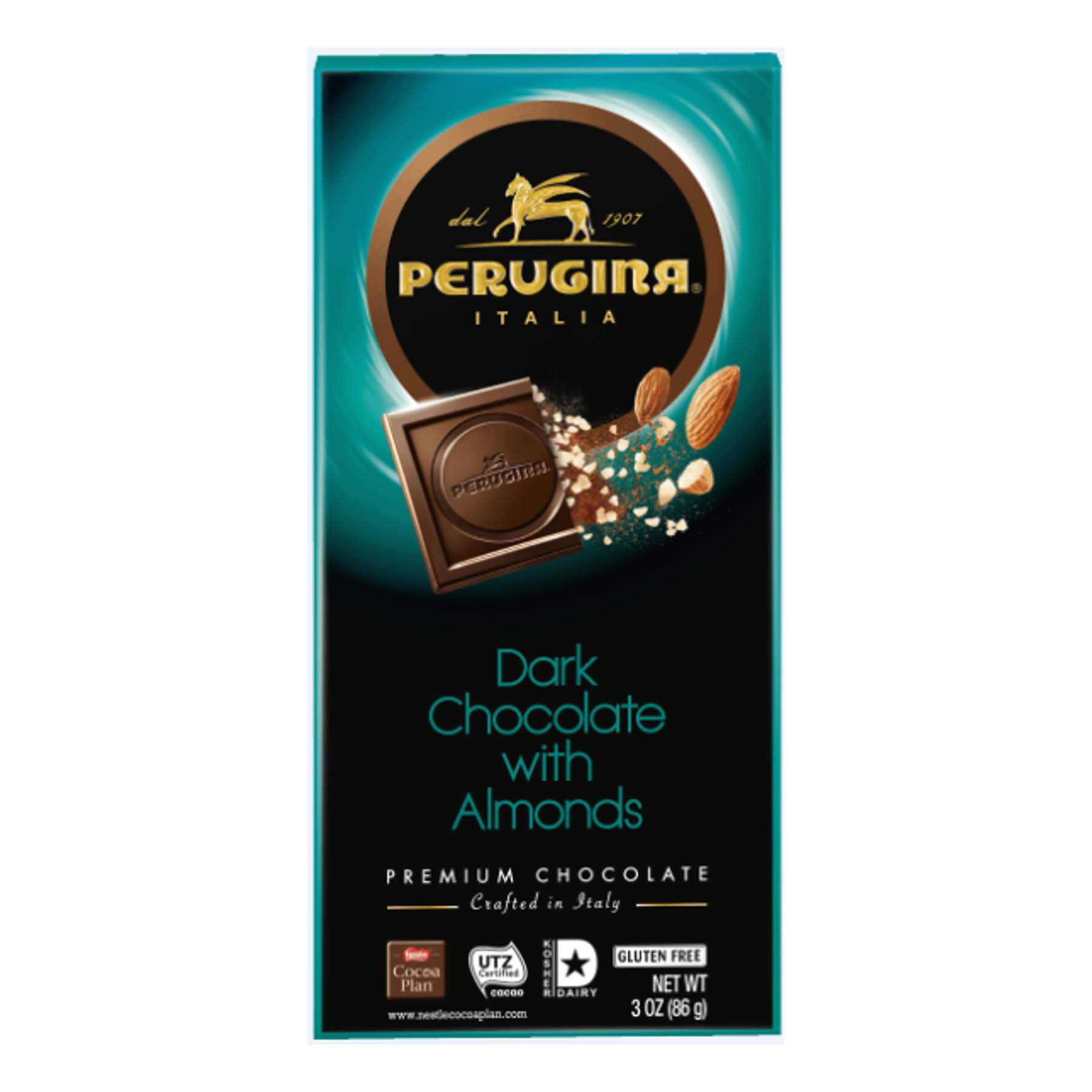 Perugina Dark Chocolate Bar with Almonds Shop Candy at HEB