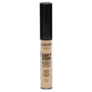 NYX Can't Stop Won't Stop Contour Concealer Natural, 0.11 oz