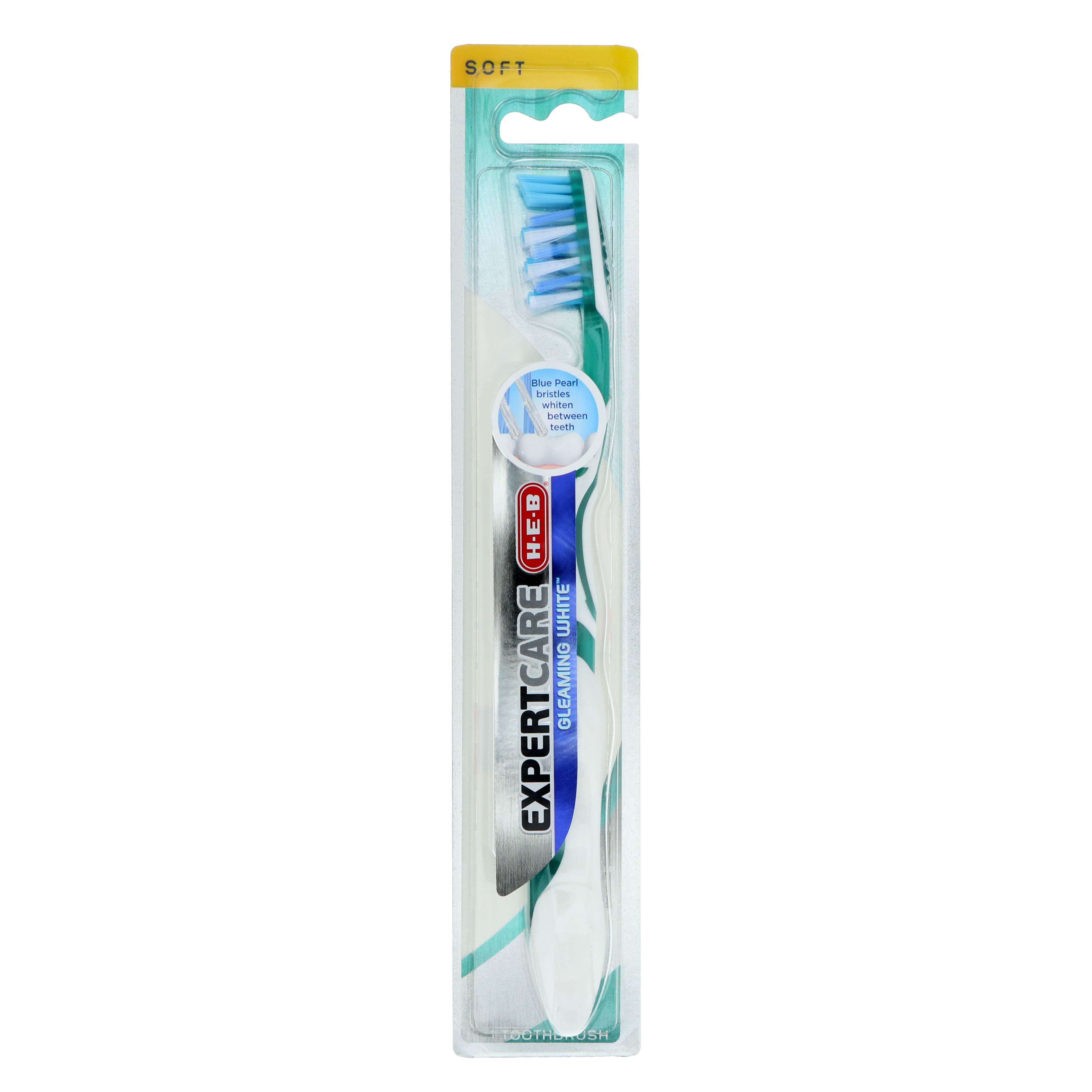 H-E-B Expert Care Gleaming White Toothbrush Soft - Shop Toothbrushes at ...