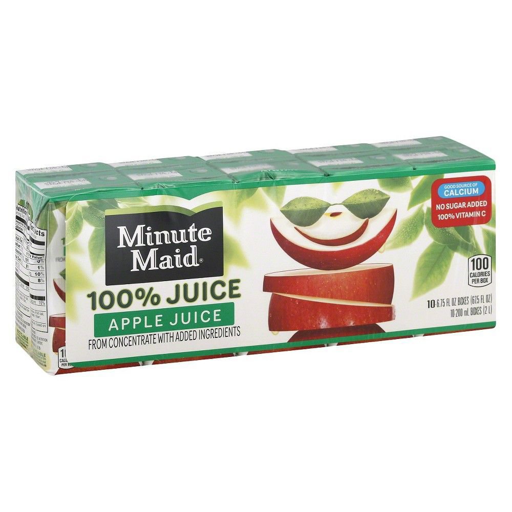 Minute Maid Apple Juice 100 Juice 6 Oz Boxes Shop Juice At H E B