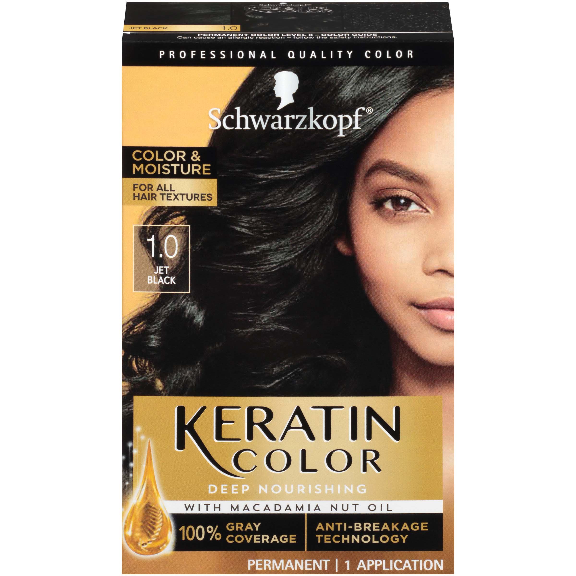 loreal jet black hair dye