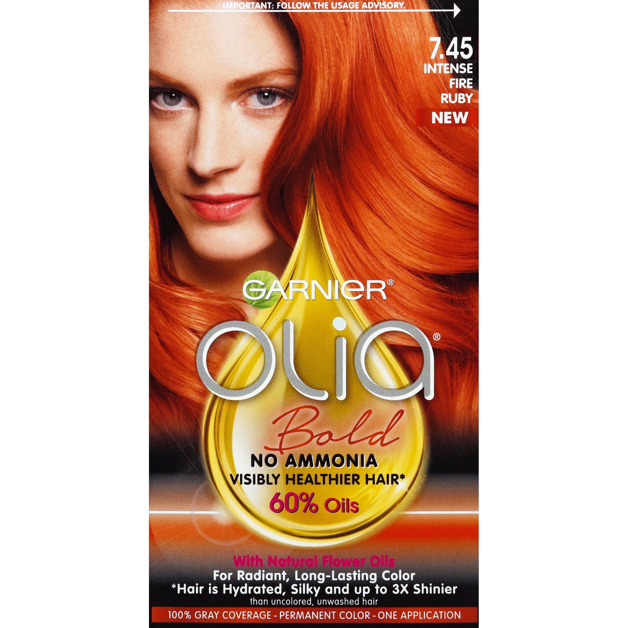 Garnier Olia Oil Powered Ammonia Free Permanent Hair Color  Intense  Fire Ruby - Shop Hair Color at H-E-B