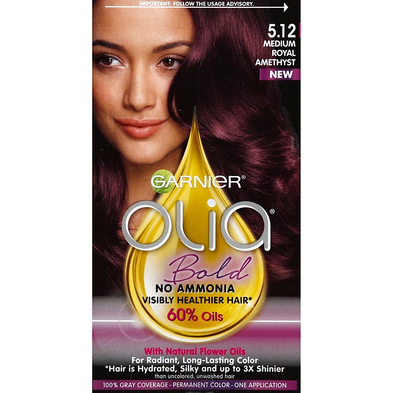 Garnier Olia Oil Powered Ammonia Free Permanent Hair Color  Medium  Royal Amethyst - Shop Hair Care at H-E-B