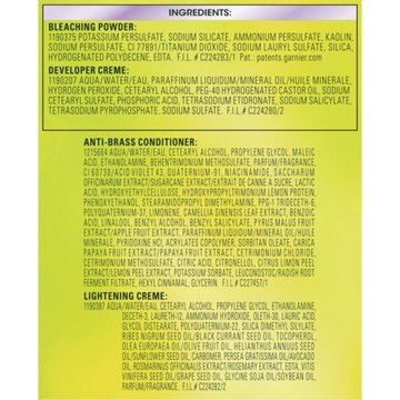 Garnier Nutrisse Ultra Color Maximum Lightening Bleach with Fortifying Anti-Brass Conditioner Mascarpone Creme PL2