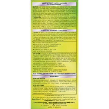 Garnier Nutrisse Ultra Color Maximum Lightening Bleach with Fortifying Anti-Brass Conditioner Mascarpone Creme PL2