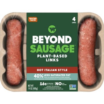Beyond Meat Beyond Sausage Frozen Plant-Based Sausage Links - Hot Italian Style, 4 ct