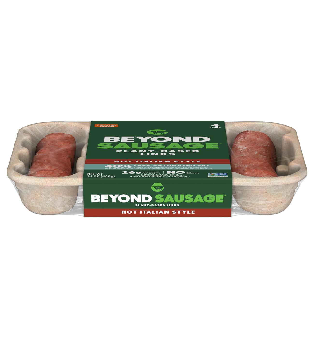 Beyond Meat Beyond Sausage Frozen Plant-Based Sausage Links - Hot Italian Style; image 2 of 4