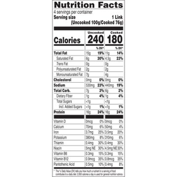 Beyond Meat Beyond Sausage Frozen Plant-Based Sausage Links - Hot Italian Style, 4 ct