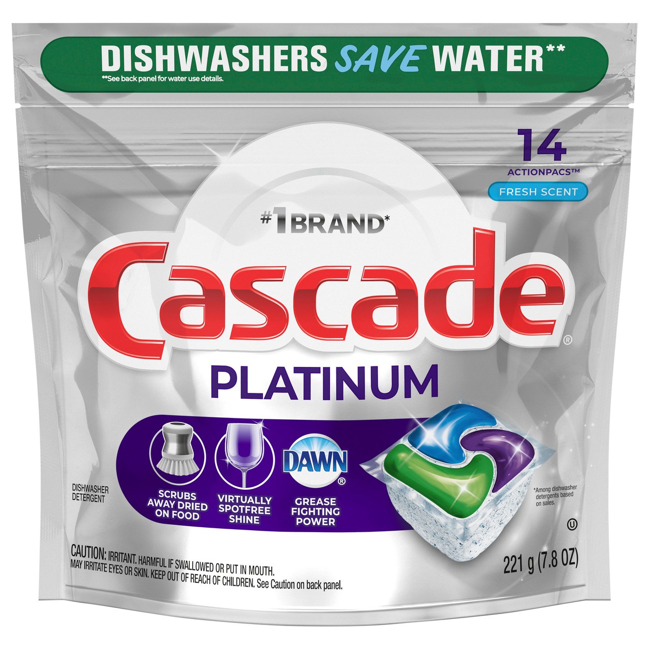 Cascade Platinum Fresh Scent Dishwasher Detergent ActionPacs Shop
