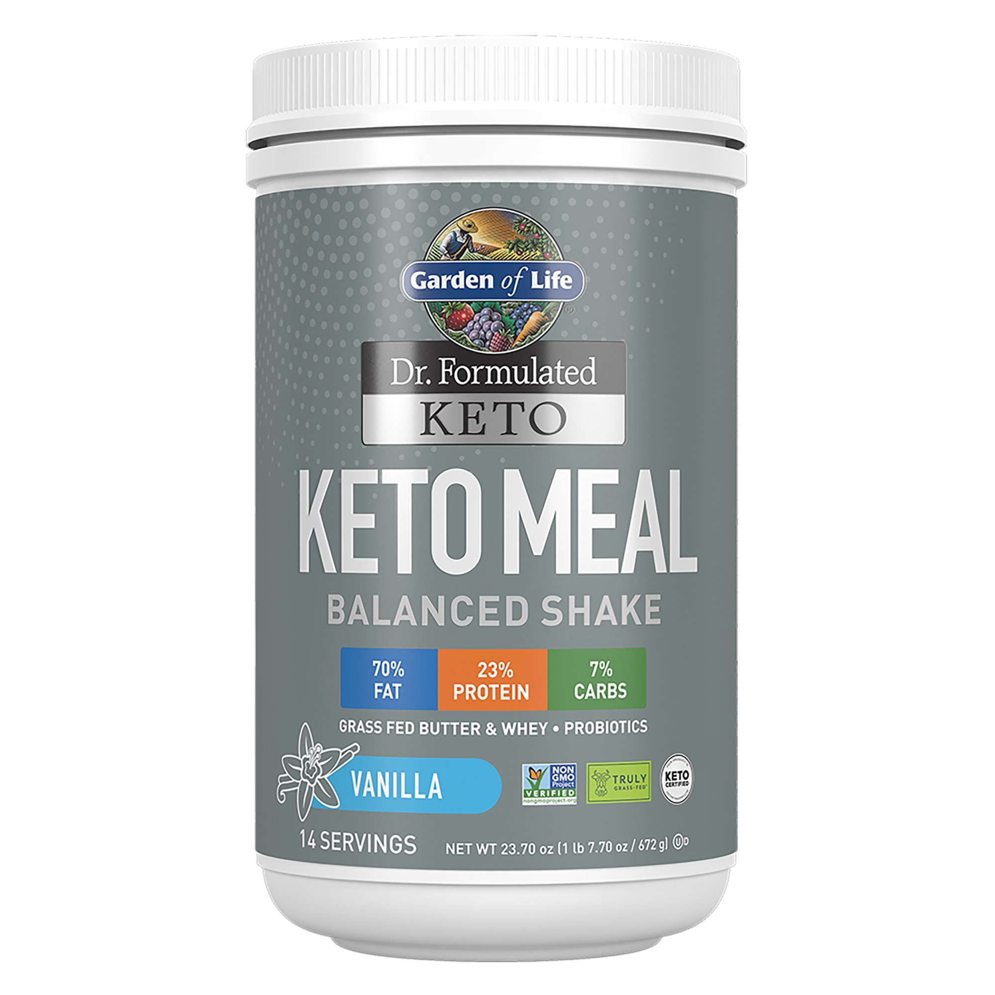 Garden of Life Dr. Formulated Keto Meal Vanilla Balanced Shake Powder