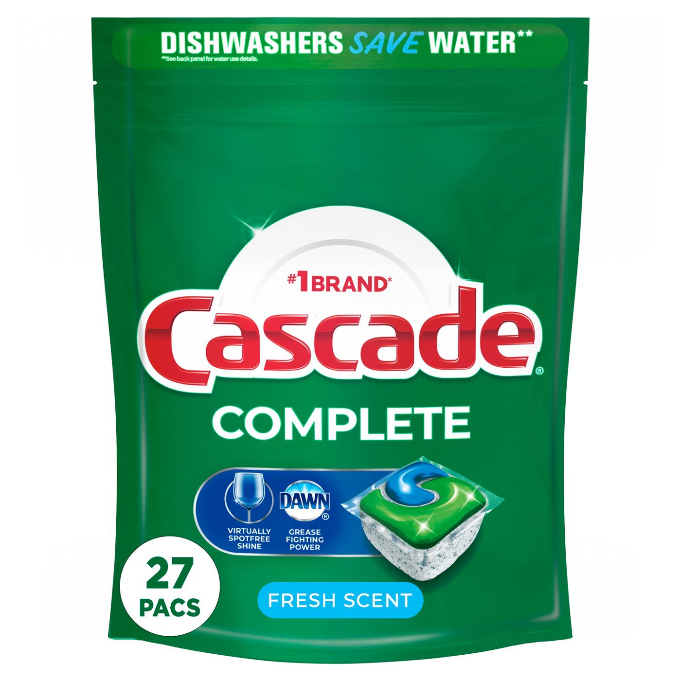 Cascade Complete Fresh Scent Dishwasher Detergent ActionPacs; image 1 of 5