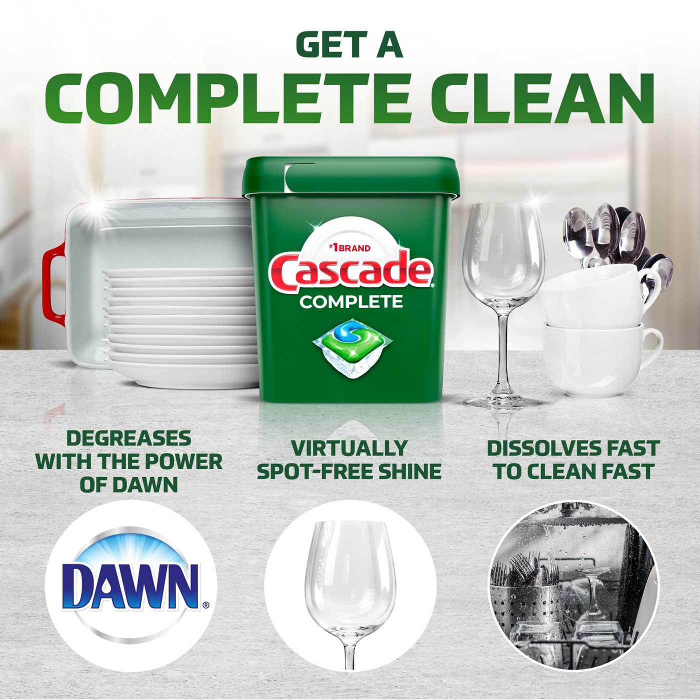 Cascade Complete Fresh Scent Dishwasher Detergent ActionPacs; image 4 of 7