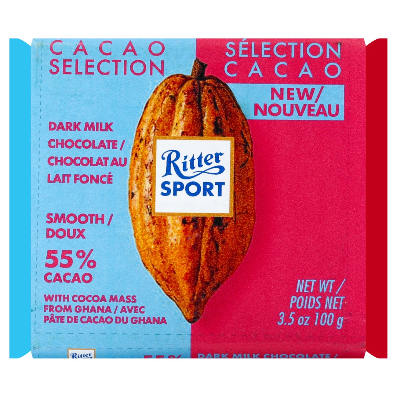 Ritter Sport Cacao Selection 55% Smooth From Ghana - Shop Candy at H-E-B