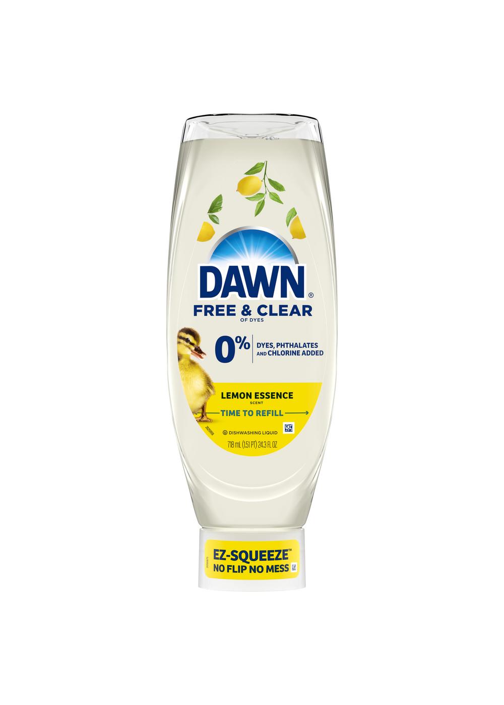 Dawn Free & Clear Lemon Essence Dish Soap; image 1 of 2