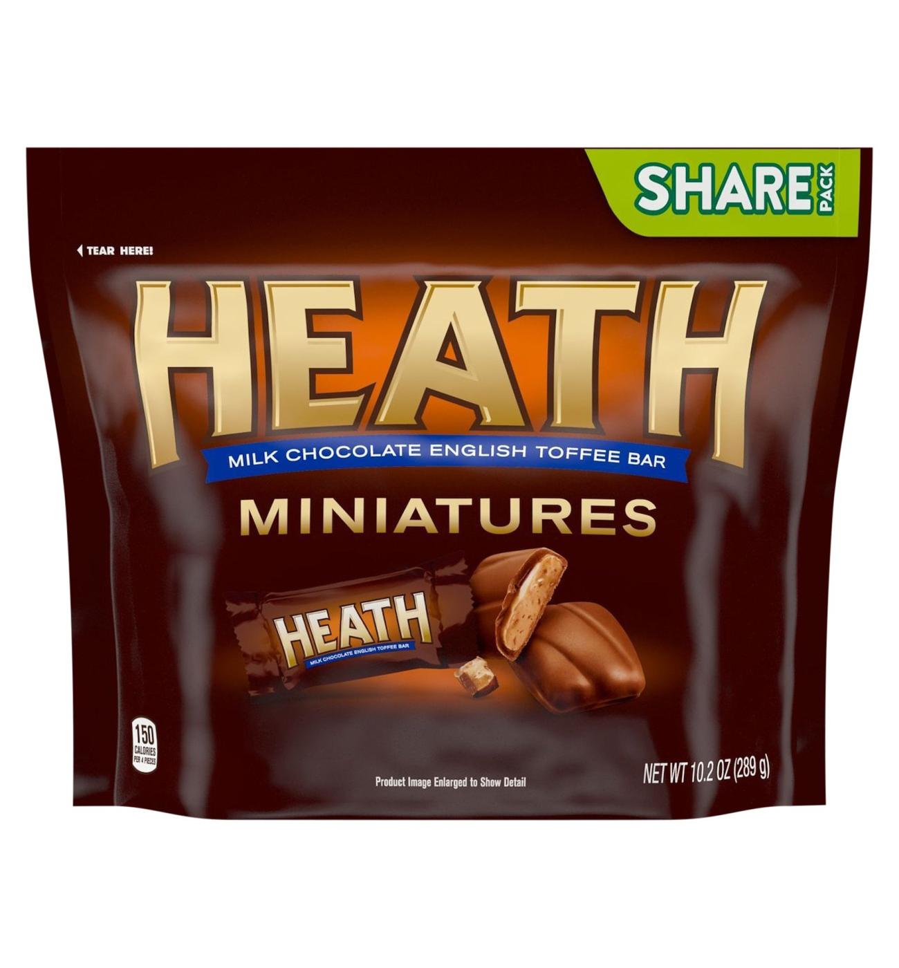 Heath Miniatures Milk Chocolate English Toffee Candy Bar Share Pack; image 1 of 2